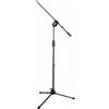QUIK LOK - A/492 BK, ASTA MICROFONICA giraffa fissa Serie 400 con base treppiede