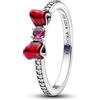 PANDORA Anello da donna in argento Disney Principessa Biancaneve Fiocco 193652C01, 56/17,8, Argento sterling, Zirconia cubica