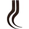 Rapunzel of Sweden Single Invisible Clip-ins Straight / 2 pieces 2.3 Chocolate Brown 40 cm Extension per capelli 10 g