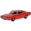 Oxford Diecast Oxford Dodge Charger 1968 Bright Red 1/87 Diecast Model