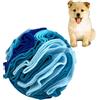 Benixmidart Palla da fiuto per cani, giocattolo interattivo per sniff, arricchimento per cani, palla puzzle per esercizi, sniff training e alimentazione lenta (blu, 15 cm)