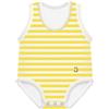 Jbimbi J Bimbi Body Neonato Estivo Fresco 0-36 Mesi Bio Cotton Righe Giallo Bianco 1 Pezzo