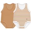 Jbimbi J Bimbi Body Neonato Estivo Fresco 0-36 Mesi Bio Cotton Caramello Pack 2 Pezzi