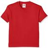 Fruit of the Loom Ss132b, T-Shirt Bambino, Red (Brick Red), 10-11 Anni (taglia Produttore: 32)