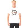 Rip Curl T-shirt girocollo da uomo a maniche corte con grafica, vestibilità standard, Riempimento in fiocco bianco Hawaii, M