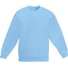 Fruit of the Loom - Felpa Girocollo Classica Maniche Lunghe - Bambino (7-8 Anni) (Azzurro)