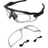 PapaViva Inserto a clip RX adattatore ottico per occhiali da sole Oakley Radar EV Series, Grigio, Radar EV