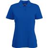 Fruit of the Loom - Polo a maniche corte, da donna blu M