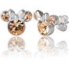 Disney Orecchini Minnie Mouse a Bottone con Pietra Portafortuna Disney da Donna - Orecchini per Ragazze - Gioielli con Pietra Portafortuna - Gioielli Disney (Giugno)