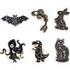PH PandaHall Pandahall Various Theme Alloy Enamel Brooches Lapel Brooch Enamel Pin Set, Zinco