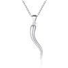 ChicSilver Collana Ciondolo Argento 925 Peperoncino Italiano, Collana Corno Argento D'abbondanza, Confezione Regalo