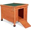 Lionto Casetta in legno per gatti e piccoli animali - L 43 x P 43 x H 52 cm