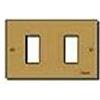 VIMAR Placca Bronzo 2 Fori Serie 8000