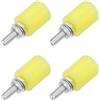 SEIWEI 4 rulli guida per cancelli scorrevoli, rulli in nylon assemblaggio supporto cancello, guida universale per porte scorrevoli con cuscinetto a sfera sigillato per porte scorrevoli, 32x40mm