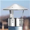 Generic Comignolo in Acciaio Inox Antivento - Cappello Antipioggia, Rete Canna Fumaria Terminale Tetto per Camino Esterno(230mm-9.05in)