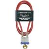 Master Lock 719D 3' Lungo x 3/16' Diametro Cavo con Lucchetto in Acciaio Laminato Integrato