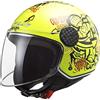 LS2, casco jet moto Sphere lux skater HV yellow, XL