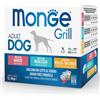 Monge Grill Adult Multibox Mix Manzo - Merluzzo - Pollo - Monge - Grill Adult Multibox Mix Manzo - Merluzzo - Pollo - da 100 Gr.
