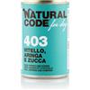 Natural Code For Dog 403 Vitello, Aringa e Zucca - Natural Code - For Dog 403 Vitello, Aringa e Zucca - 400GR