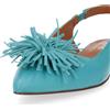 Galieti Slingback in pelle con fiore e tacco 2,5 cm