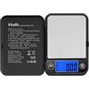 Vitafit Tascabile Digitale 500g/0,01g con Tara e Calibrazione Alimenti Pesa Bilance, Mini Bilancia di Precisione Digitale per Cucina Gioielli Oro Bilancia, 11x8.2cm, Nera