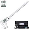 Kynup Calibro Digitale, Calibro da In Acciaio Inox, Caliper Digital Conversione MM/Inch, Display LCD Per Uso Domestico e Industriale, 300mm / 12", Argento