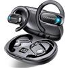 Conyat AI Cuffie Traduzione, Bluetooth 5.4 Auricolari traduttori in Tempo reale con 164 Lingue, 58 Ore Open-Ear Cuffie Traduttore Simultaneo Vocale con 7 Modalità per Viaggi, Studio, Affari, Nero