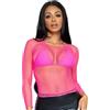 Leg Avenue - Maglia a rete, Fuchsia, Taglia Unica