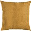 COTTON & COLOR - Cuscino Arredo Sfoderabile Ocra con Interno in Fibra 50×50 cm