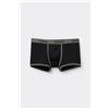 Tezenis Boxer In Cotone A Costine Con Elastico Logato Uomo Nero