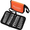 SPEEDWOX Set di 20 mini chiavi a combinazione metrica e SAE mini set di chiavi combinate standard di chiavi di accensione set di chiavi di accensione con e a scatola con custodia per riporre