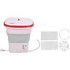 Aurikall Mini lavatrice portatile pieghevole da 16 litri, lavatrice per indumenti intimi pieghevole compatta per casa, dormitorio e viaggi (Rosa)
