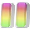 Mars Gaming Altoparlante Bluetooth portatile Mars Gaming MSRGBW Bianco 15 W 4 W