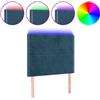 vidaXL Testiera LED blu scuro 100x5x118/128 cm velluto