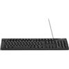 Blue Stork Tastiera, con cavo, Azerty, 15 tasti multimediali, compatibile con Windows, nero