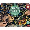 Educa Puzzle, EDUCA Battle Jr Natura, 12 puzzle, 42 pezzi, tema natura, dai 7 anni in su