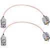 OEM Set di cavi per radio CB da 50 ohm con cavo flessibile da 8 pollici, connettori SO239/PL259