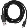 OEM Cavo ausiliario USB da 2 m di ricambio - supporta la trasmissione vocale e la funzione Glow delle cuffie - per G633 e G633S