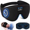 OEM Maschera per dormire con auricolari Bluetooth 3D, oscuramento totale, 16 ore di autonomia audio, per uso in viaggio e a casa, posizione laterale, blu
