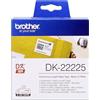 Brother Etichette Originali BROTHER P-Touch (DK-22225) (38x30.48mt) modulo continuo