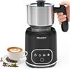 Morpilot Montalatte Elettrico, Milk Frother in Acciaio Inossidabile, 4 in 1 Funzione, Capacità 300ml Cappuccino o 600 ml Latte Caldo