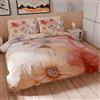 PETTI Artigiani Italiani - Set Copripiumino Una Piazza e Mezza 200x200 cm (2 Federe 80x80 cm Incluse), Parure Copripiumino Microfibra con Stampa Digitale Floreale 25 1 - Made in Italy