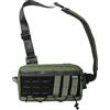 TACTICAL_GEEK Cache L3 EDC Sling Bag Petto, Borsa a tracolla, Borsa a spalla leggera, Nylon CORDURA, Porta da viaggio, Cerniera YKK, Zaino da spalla tattico, Cinghia ambidestra da escursionismo Verde