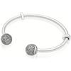Pandora Bracciale rigido aperto con pavé di zirconi Donna Pandora