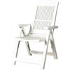 Sdraio pieghevole tampa in polipropilene bianco 60x61x109 cm