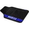 Sparco Set 4 tappetini neri e blu per auto sparco in moquette
