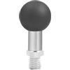 Whoasyst Adattatore testa a sfera in lega di alluminio da 25 mm a vite M8 M10 montaggio RAM per moto GPS Phone Car Holder Stand