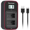 Newmowa caricatore doppio USB con display LCD intelligente per Canon LP-E17 Canon EOS M3 M5 M6 200D 250D 750D 760D 800D Rebel T6i T6s 8000D 9000D Kiss X8i Kiss X9 Rebel SL3