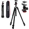 Manfrotto 290XTRA Treppiede Fotocamera in Alluminio con Testa a Sfera 496, 3 Sezioni, 4 Angoli, Blocco Rapido a Leva, Piastra Arca-Swiss, Portata10 kg, Borsa, per Reflex, Mirrorless