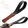 CSCLI 1 pezzo nero confortevole in pelle manico di legno frusta gioco Paddle frusta